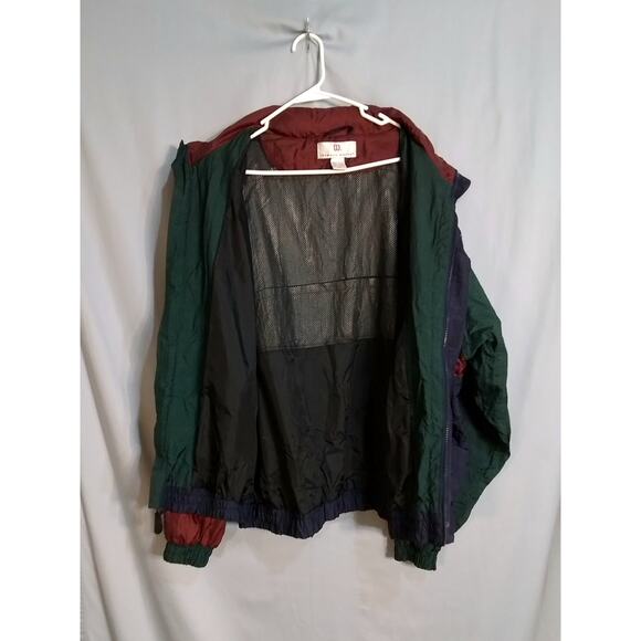Thomas E Wilson vintage warm up / track suit green and burgundy - Picture 6 of 11